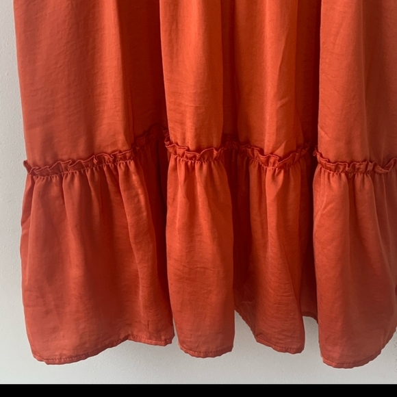 🥳HP🥳Anthropologie DRA Los Angeles  Dress Orange - Picture 8 of 11
